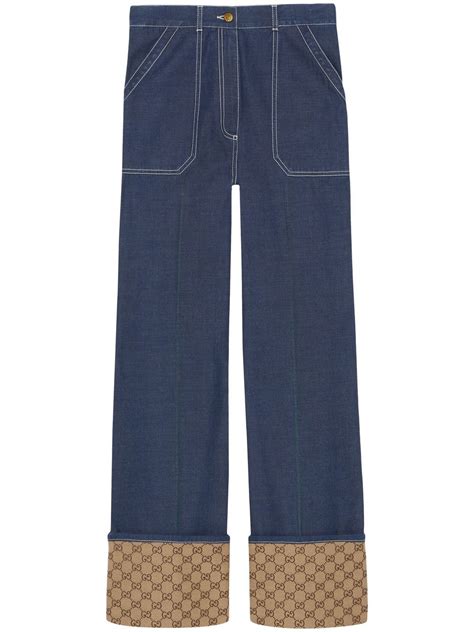 gucci skinny women's double g|farfetch gucci pants.